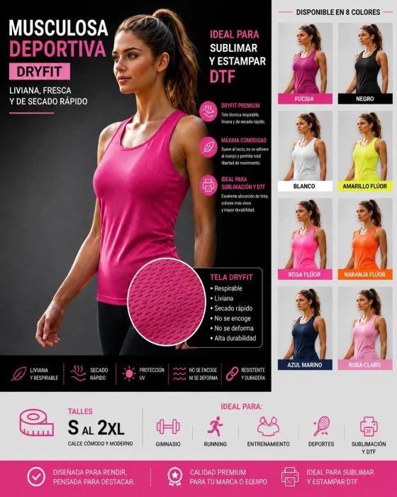 Musculosas Deportivas Ideal para el Gym