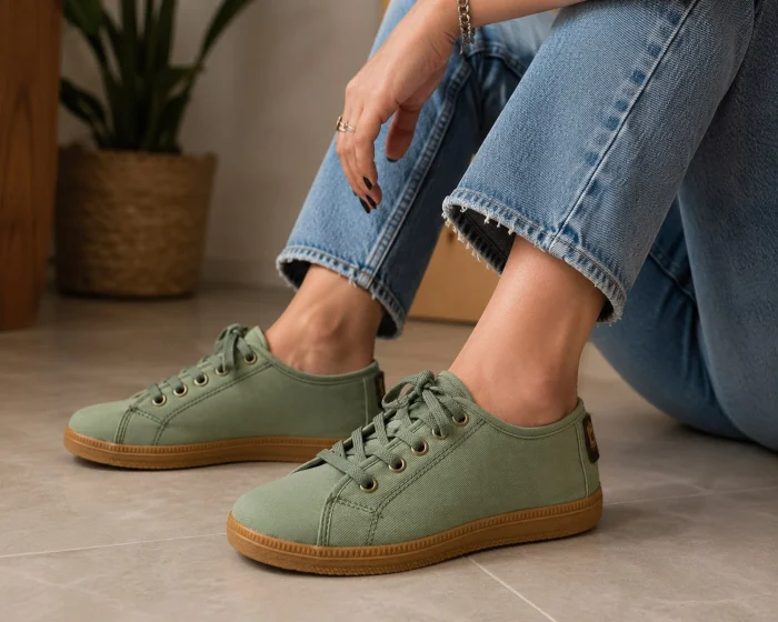 Zapatillas de Lona con Cordón
