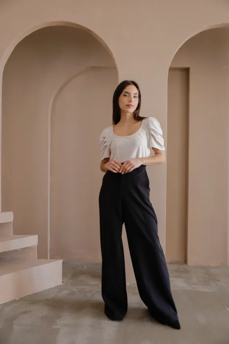 C404 Pantalon Palazzo Sastrero