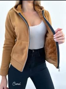 Campera de Yersey con Piel - Miniatura 2