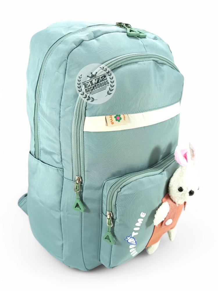 Mochila Kawaii de 18 Pulgadas Tamaño Oficio con Detalles de Conejo - Imagen 2