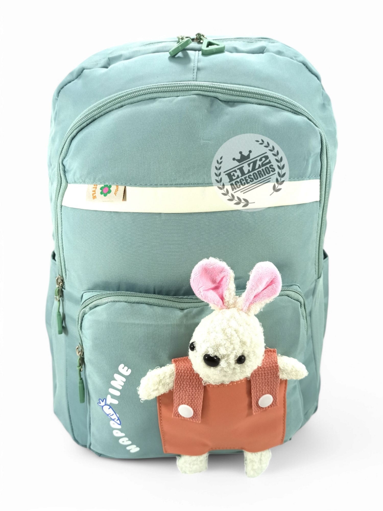 Mochila Kawaii de 18 Pulgadas Tamaño Oficio con Detalles de Conejo - Imagen 4