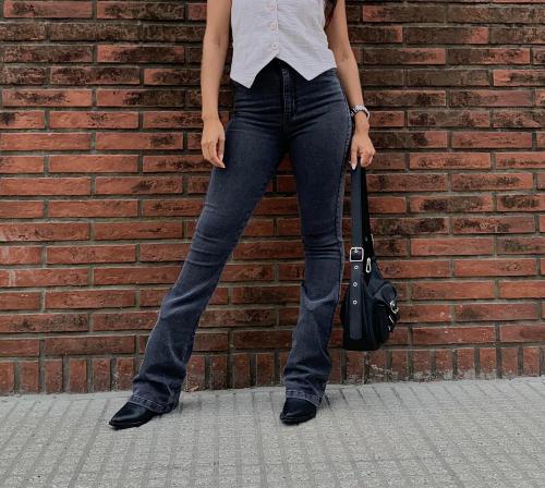 Jeans Oxford Gris (tiro Alto) - Miniatura 2