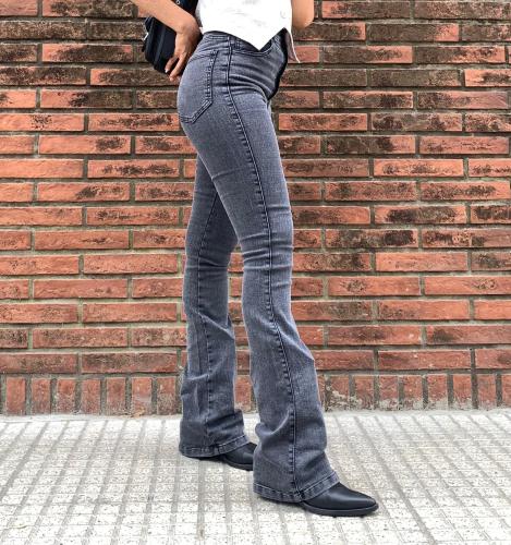 Jeans Oxford Gris (tiro Alto) - Miniatura 3