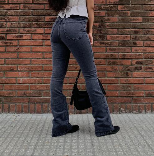 Jeans Oxford Gris (tiro Alto) - Miniatura 4