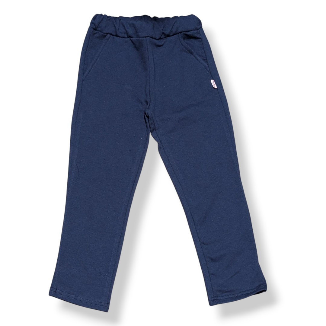 Art 3941 Pantalon Jogging Niños Teens Unisex Recto Clasico Algodonrustico - 3941%20marino.jpg