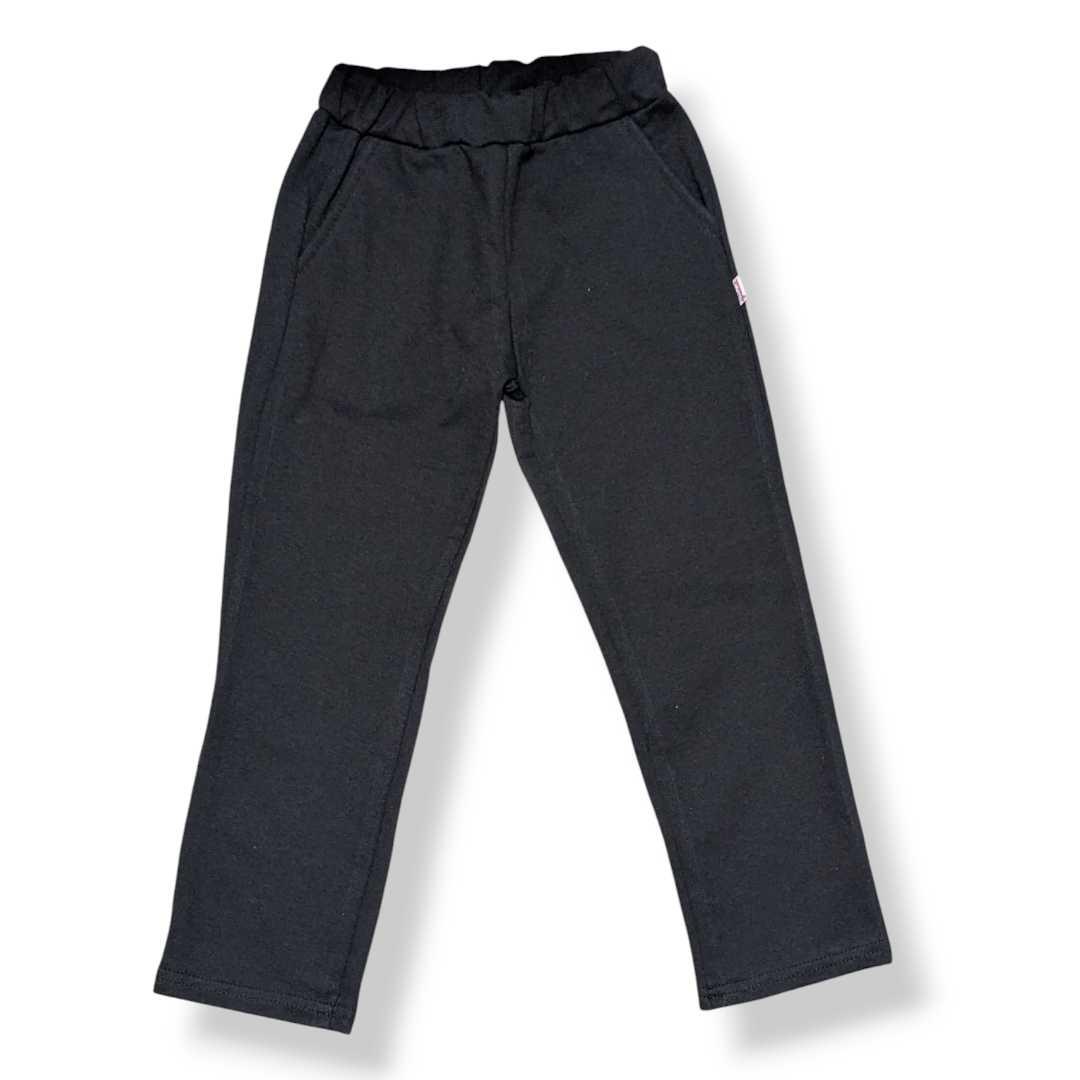 Art 3941 Pantalon Jogging Niños Teens Unisex Recto Clasico Algodonrustico - 3941%20negro.jpg