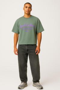 Remera Boxy Fit Gallery Algodón Peinado