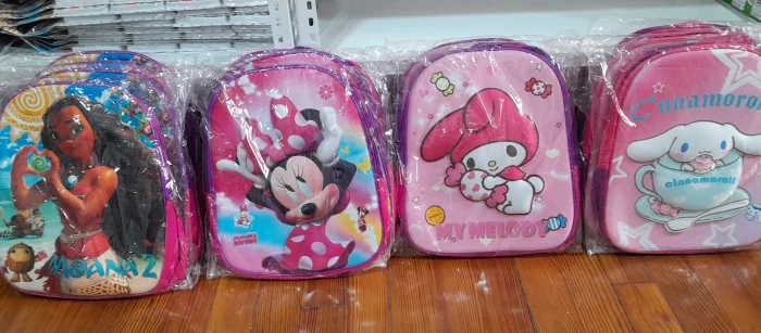 Mochila 3d Dos Cierres Primaria y Jardín