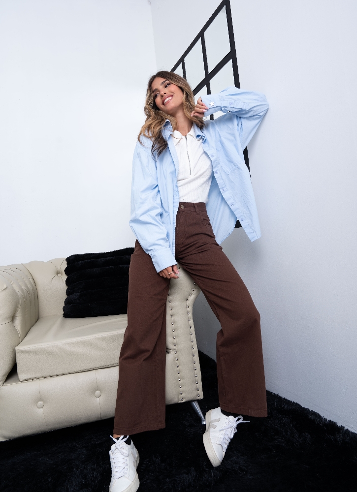 'art 350-6cht' 36 al 46 ¡sin 42! Wide Leg + Chocolate "trend" - Imagen 4