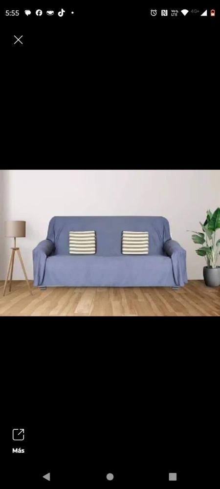 Funda Sillón 2 Cuerpo Liso - Imagen 2