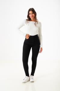 1010.1 Pant. Chupín Tiro Alto Clásico Negro - Miniatura 2