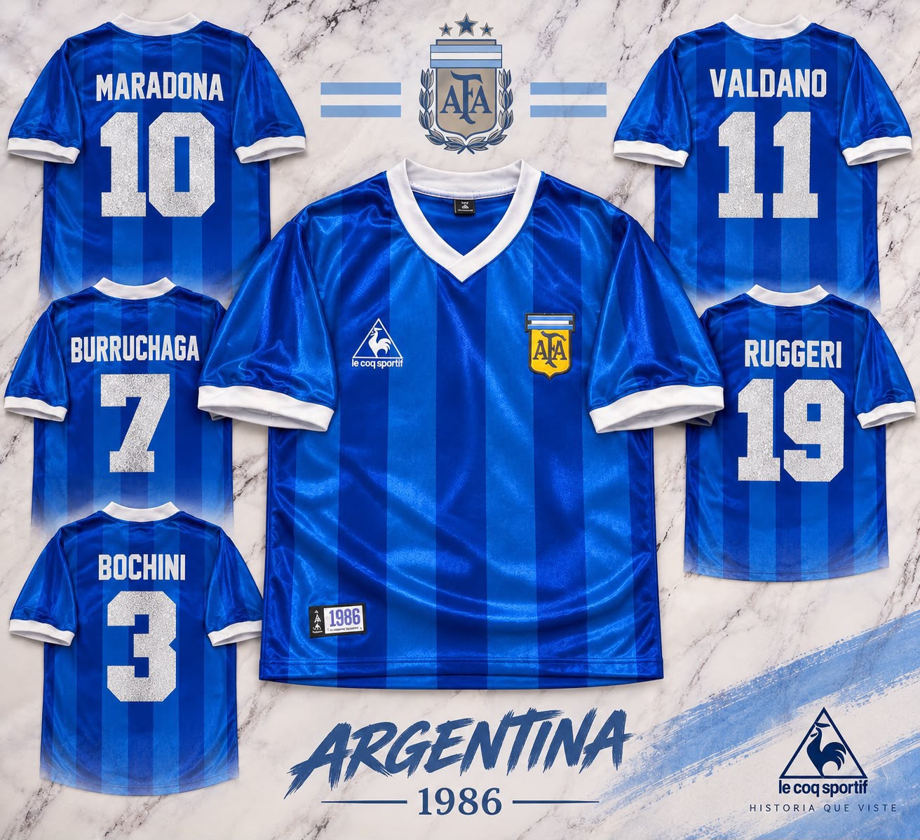 Remera Retro Afa 86 Suplente . - Imagen 4