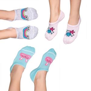 Pack 3 Medias Invisible Algodón Infantil Antideslizantes