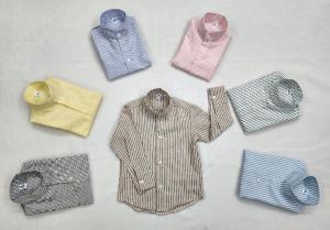 Camisas Rayada de Bebé Cuello Mao - Miniatura 3