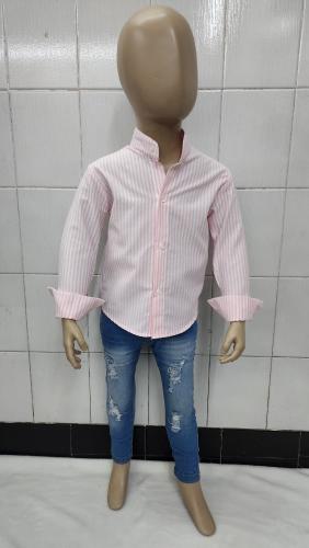 Camisas Rayada de Bebé Cuello Mao - Miniatura 5