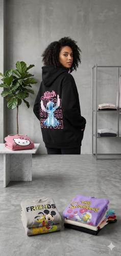 Buzo Oversize Doble Estampa Friza Común - Miniatura 4
