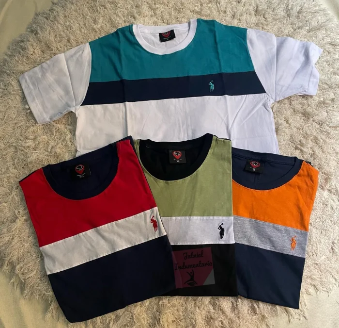 Remeras Polo Combinadas