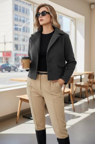 Campera Coral de Paño - Miniatura 2