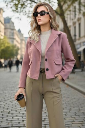 Campera Coral de Paño - Miniatura 5