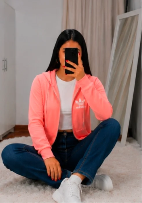 Campera Estampada Rustica  Peinada( D )