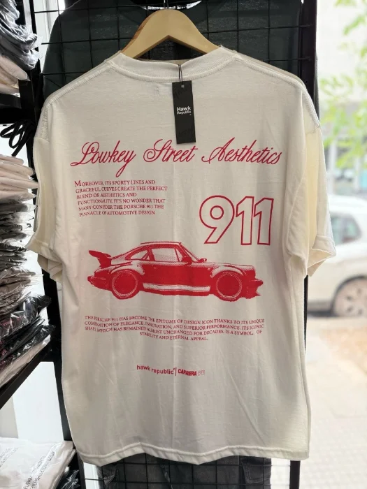 Remera 911 Porsche Algodón Peinado