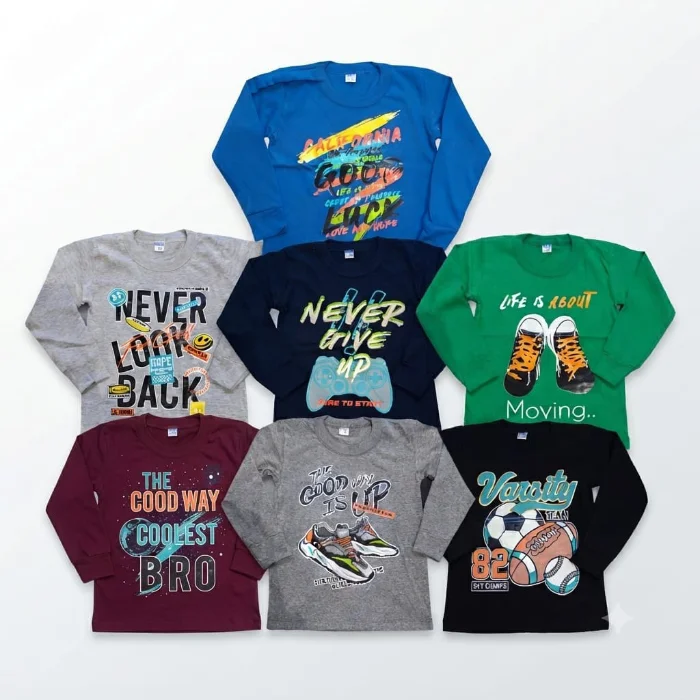 Remera de Algodón Peinado Niño