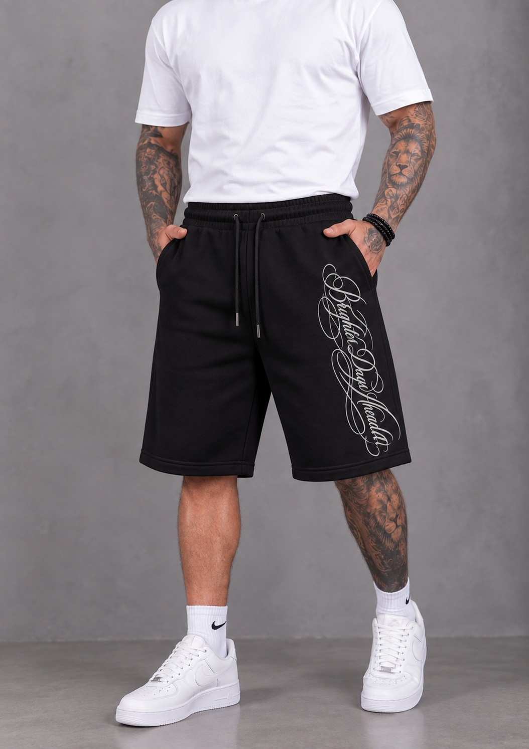 Bermuda  Baggy  Estampada  Algodón  Peinado - Imagen 2