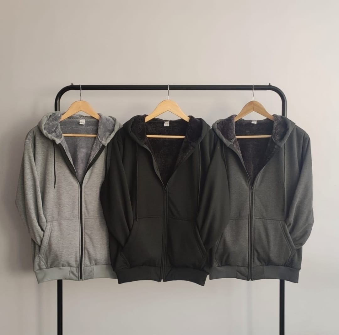 Campera Jersey con Piel - Imagen 3
