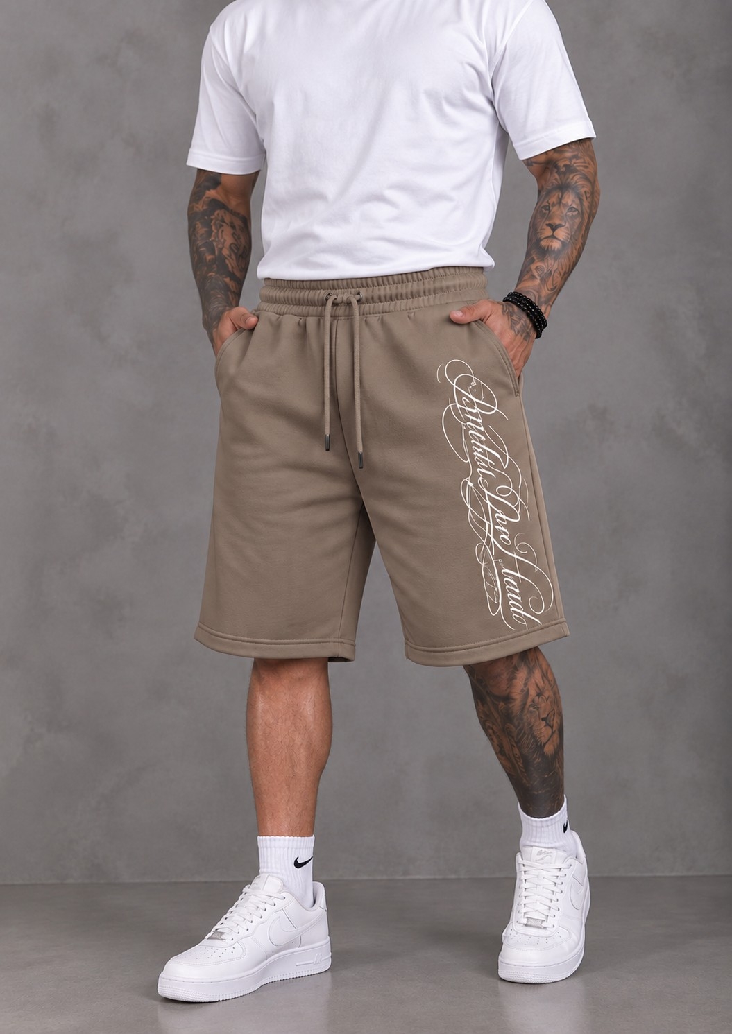 Bermuda  Baggy  Estampada  Algodón  Peinado - Imagen 5