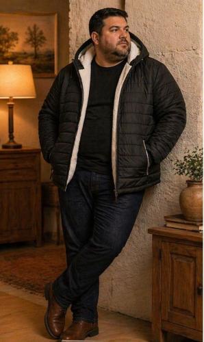 Campera de Sire con Corderito Capucha Desmontable ( D )