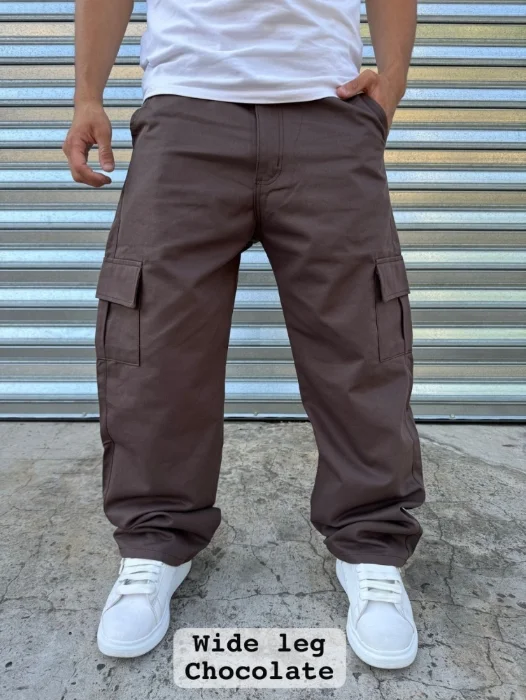 Pantalon Cargo Wide Leg