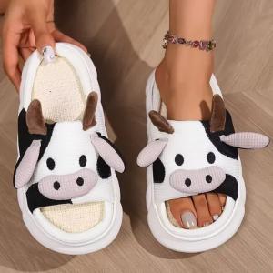 Docena Pantuflonas de Lino Vaquita Dama - Miniatura 2