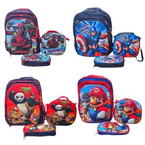 Mochila 3 en 1 para Chicos Reforzado C/ Luces 3d 4232 Cm