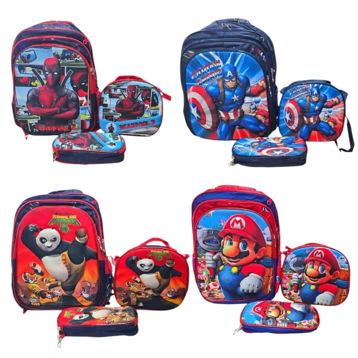 Mochila 3 en 1 para Chicos Reforzado C/ Luces 3d 4232 Cm