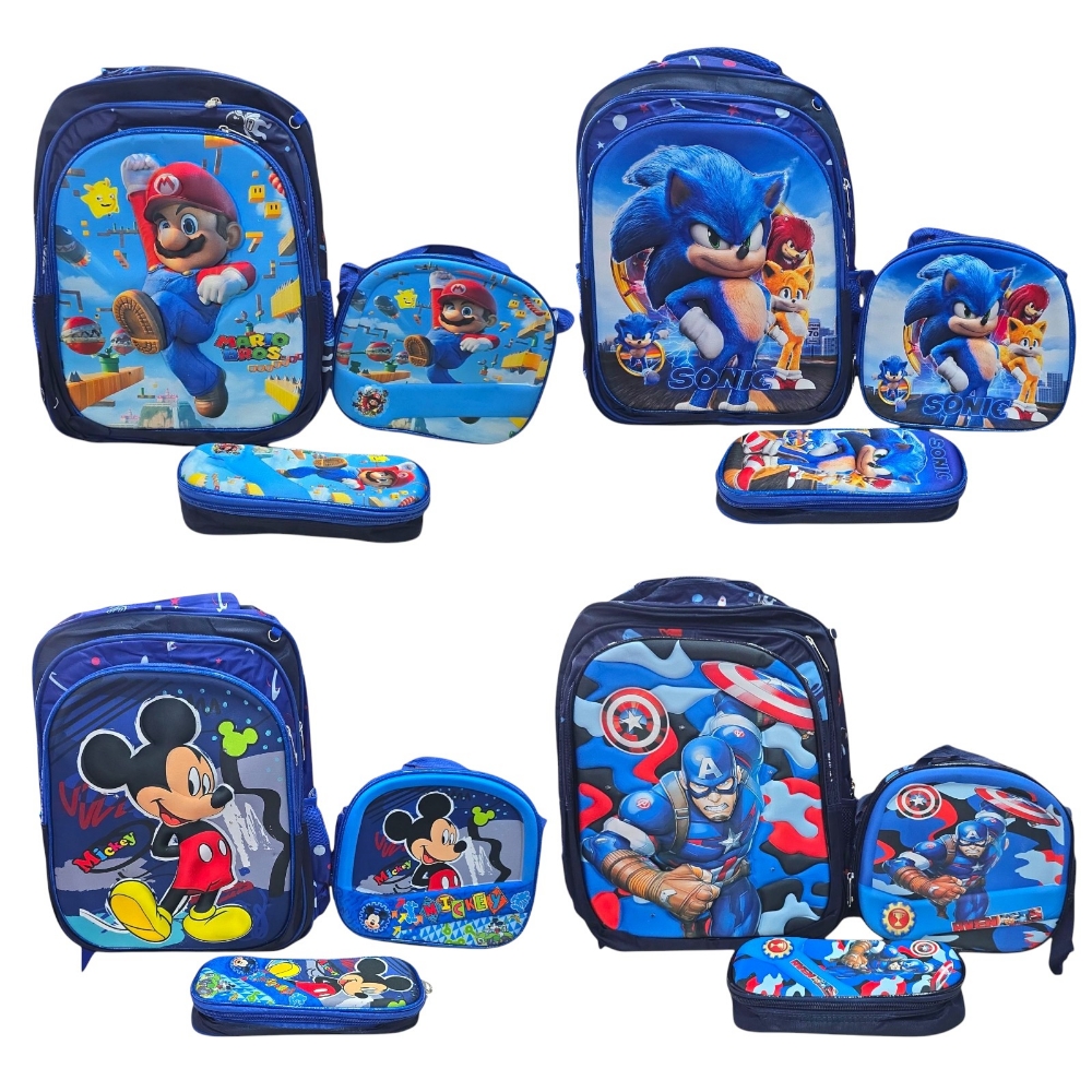Mochila 3 en 1 para Chicos Reforzado C/ Luces 3d 4232 Cm - Imagen 4