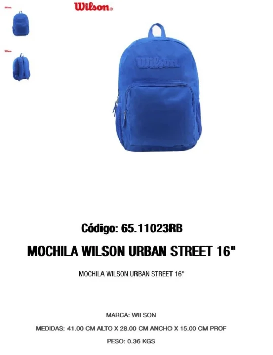 Wilson Mochilas Originales con Licencia