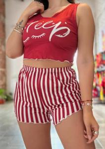 Pijama Corto con Short y Musculosa - Miniatura 4