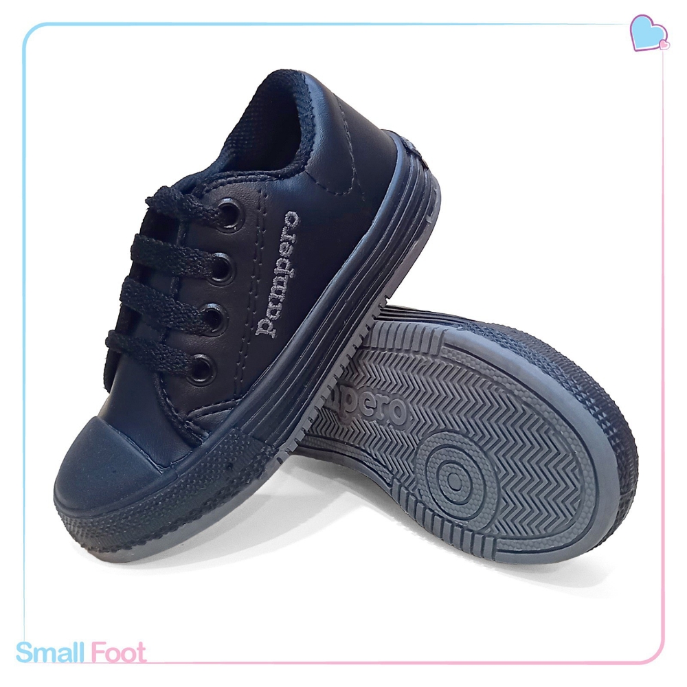 Zapatillas Sintético con Cordones Negras - Imagen 2