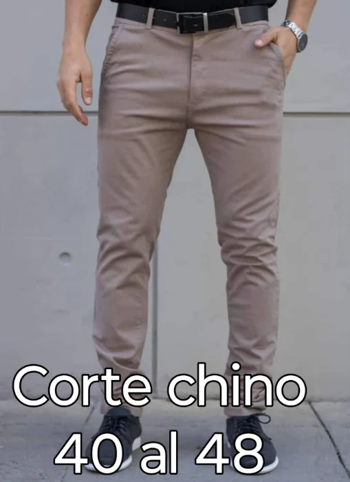 Corte Chino Gabardina Elastisada