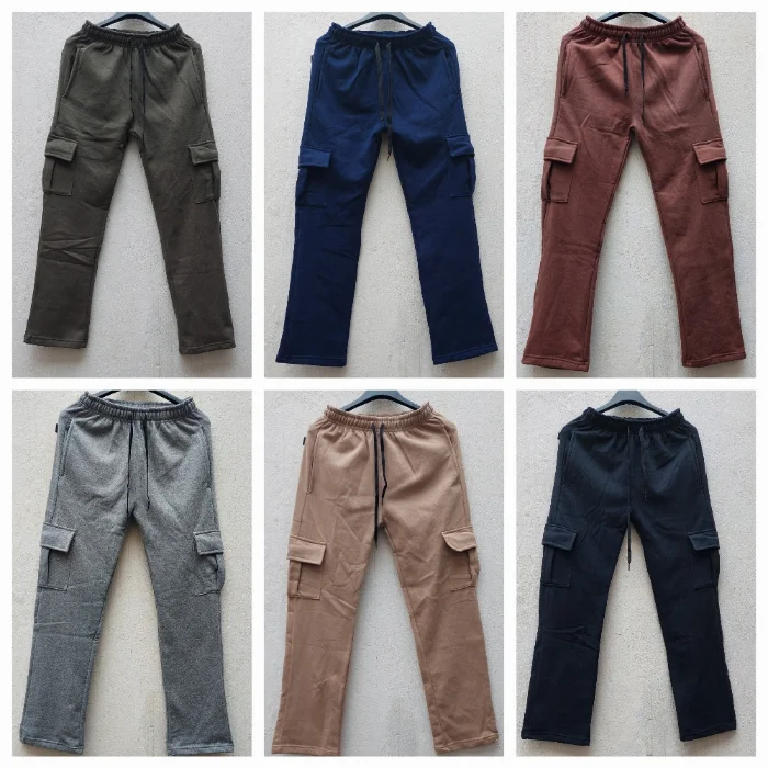 Pantalón Recto Cargo Algodon Rustico
