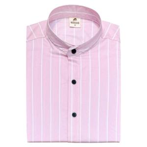 Camisa Cuello Mao Rayado Slim Fit Elastizado - Miniatura 6