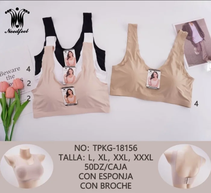 Top Segunda Piel con y sin Broche