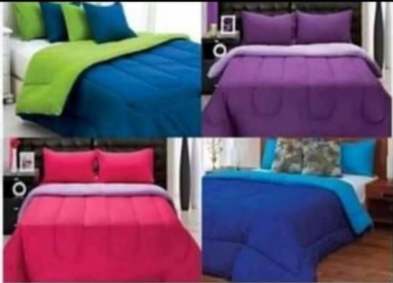 Acolchados Reversibles Lisos Plaza 11/2 y 21/2 - Imagen 5