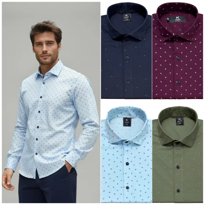 Camisa Estampada Entallada Slim Fit
