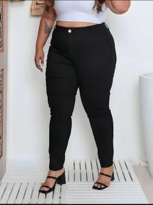 Jeans Talles Grandes Negro de Dama - Pantalones Especiales de Mujer - Promos - Miniatura 2