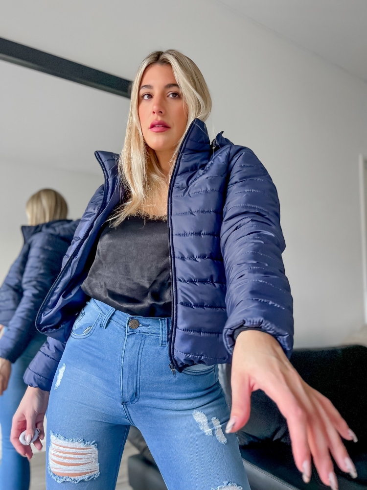 Campera Azul Marino de Dama - Imagen 3
