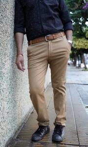 Pantalones de Gabardina Esmerilada - Miniatura 3