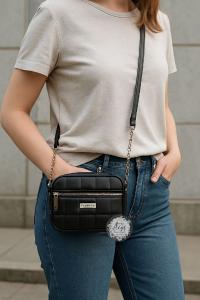 Cartera Mini Bandolera con Cadena Mide 21cm ×14cm × 7cm Aprox, Marroquinería - Miniatura 2