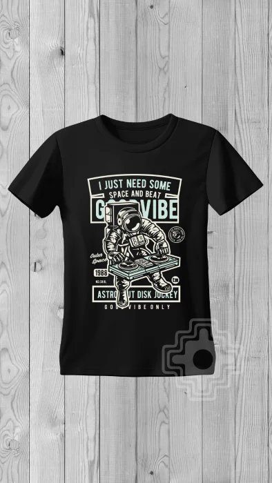 Remera de Algodón Peinado con Dtf -  Astronauta Dj/indio Calavera/calavera Egipcia